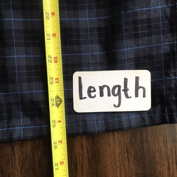 Fred Perry Navy Blue Cotton Plaid 100% Cotton Long Sleeve Collared Mens Shirt S - Picture 6 of 8